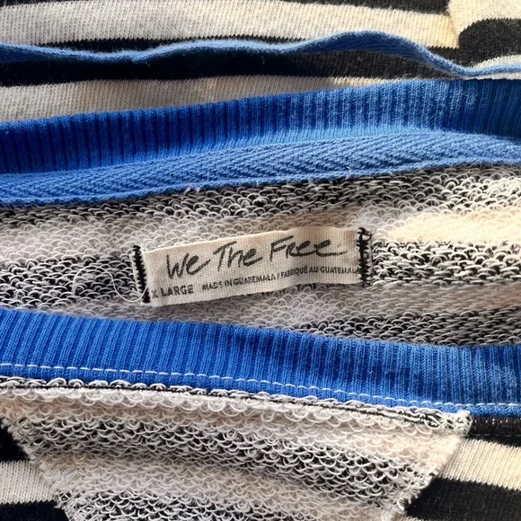 Free People Classic Striped Oversized Crewneck - Picture 7 of 7